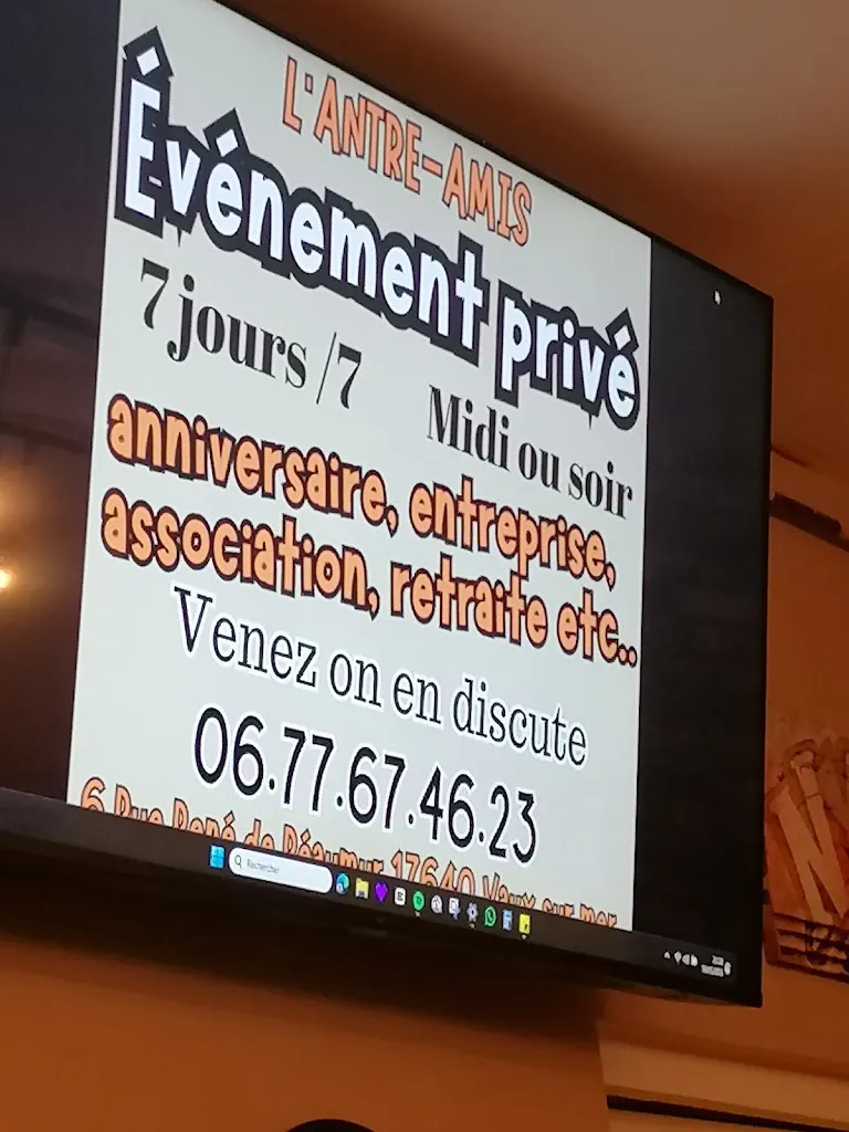 Marie-france Moreau_L'Antre Amis - Bar, restaurant, soirée à thème, privatisation_Vaux-sur-Mer_review