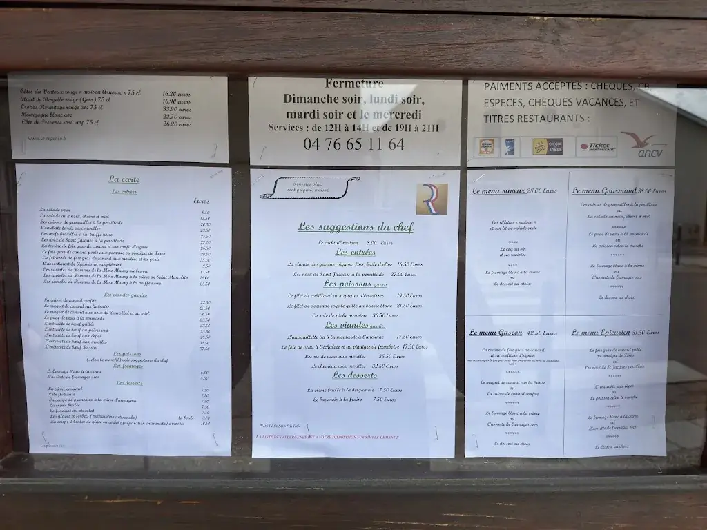 Menu_Le Régence_Apprieu_image_4