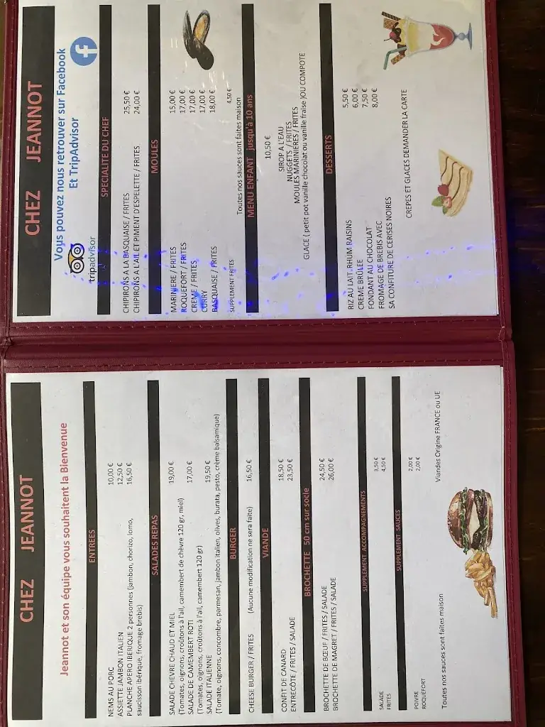 Menu_Restaurant Chez Jeannot Montalivet_Vendays-Montalivet_image_4