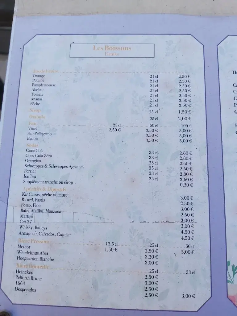 Menu_Café des Marronniers_Vianne_image_1