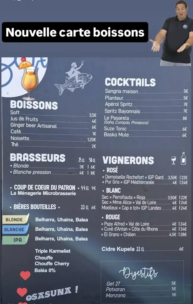 Menu_PASARELA GUINGUETTE_Villefranque_image_2