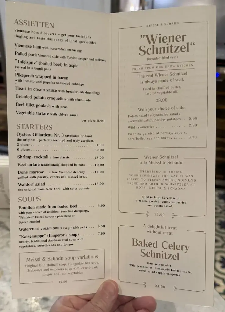 Menu_Restaurant Meissl & Schadn Wien_Austria_immagine_1