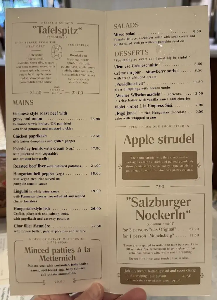 Menu_Restaurant Meissl & Schadn Wien_Austria_immagine_3