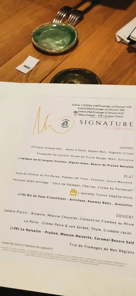 Menu_La Table de l'Europe - Hôtel & Gastronomie _Villeréal_immagine_1