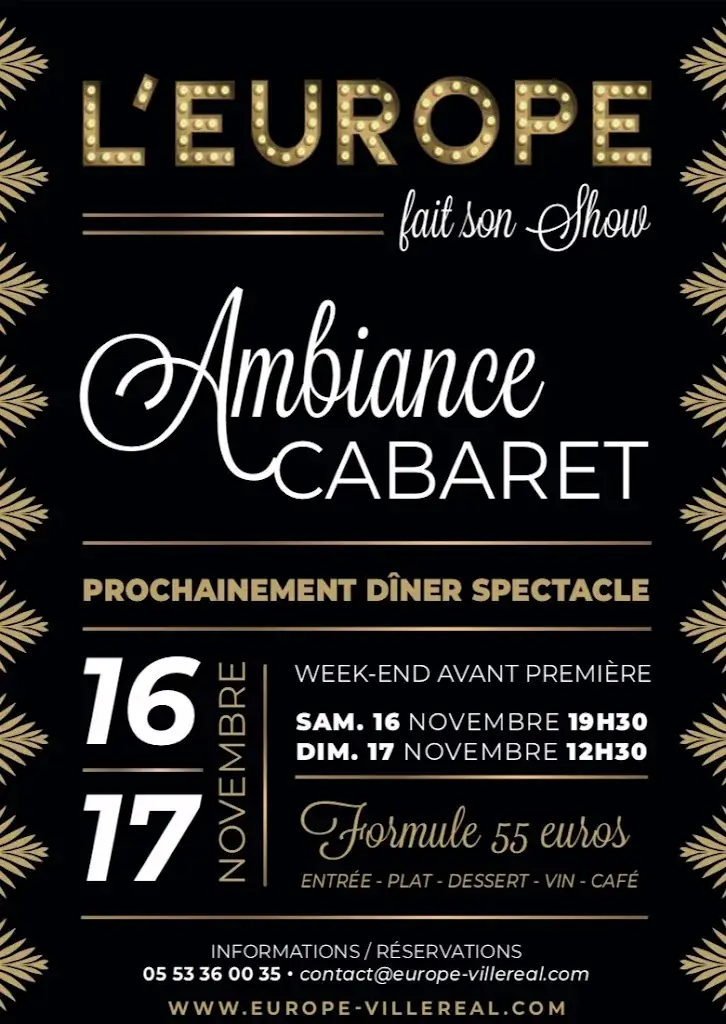 Menu_La Table de l'Europe - Hôtel & Gastronomie _Villeréal_immagine_3