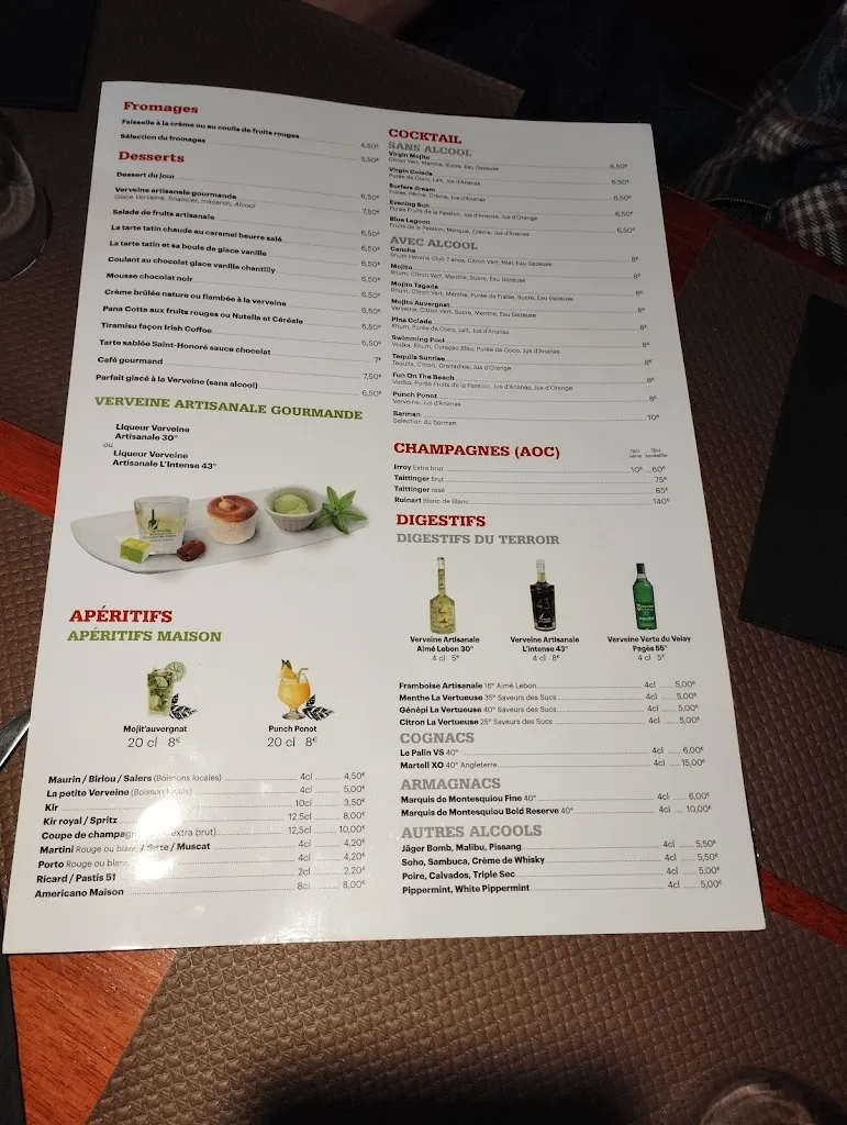 Menu_Brasserie Pub La Distillerie - Le Puy-en-Velay_Puy-en-Velay_immagine_4