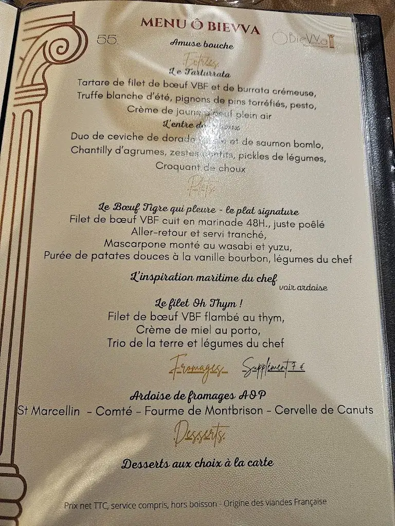Menü_Ô Bievva_Vienne_Bild_1