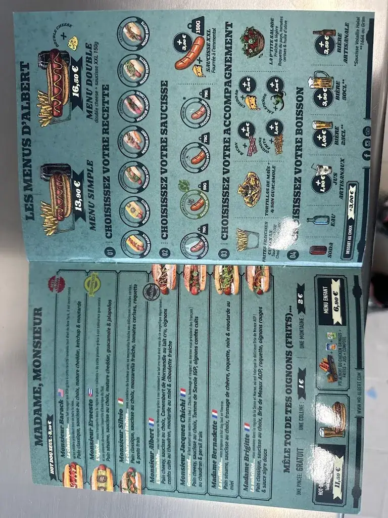 Menu_Monsieur Albert Vienne_Vienne_immagine_1