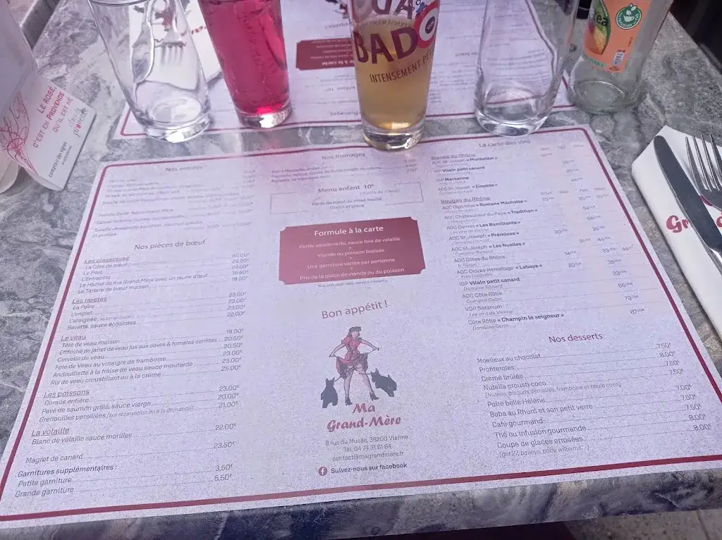 Menu_Ma Grand Mère_Vienne_image_1