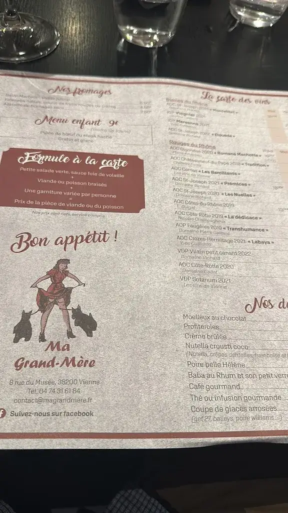 Menu_Ma Grand Mère_Vienne_image_2