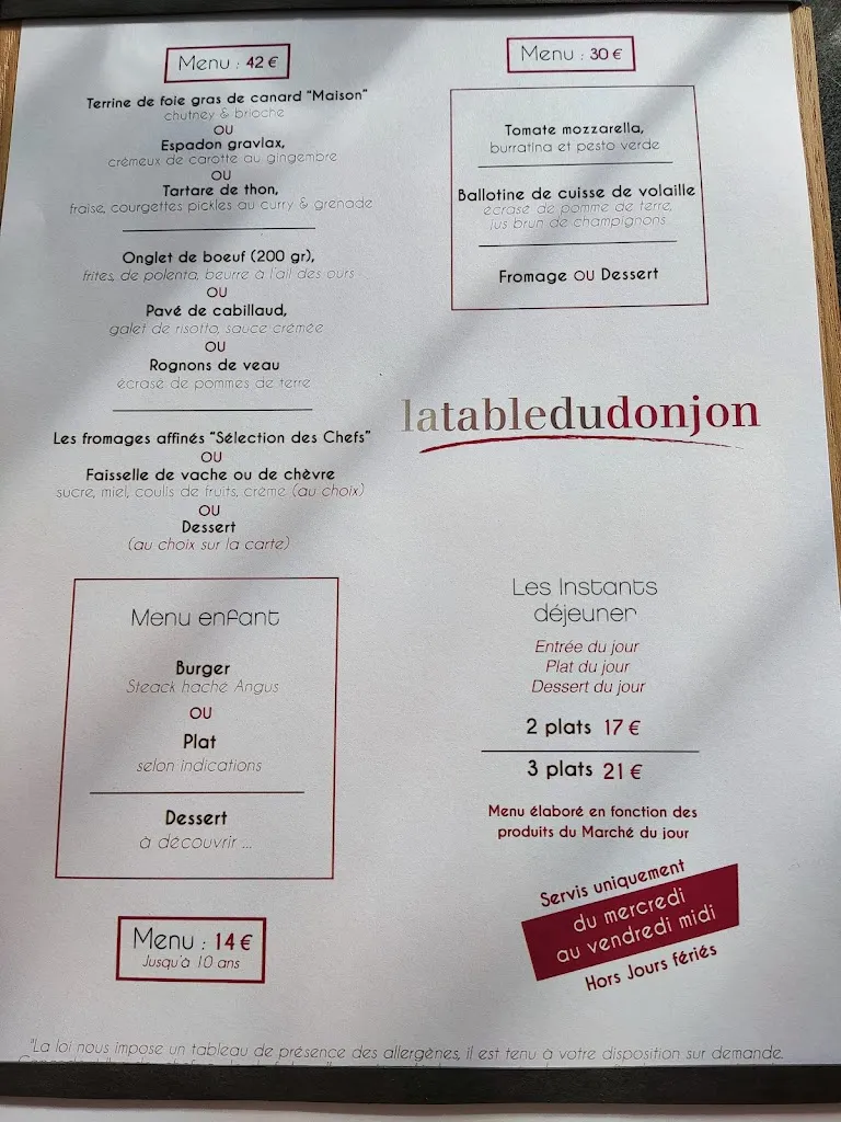 Menu_La Table du Donjon_d'Oingt_image_1