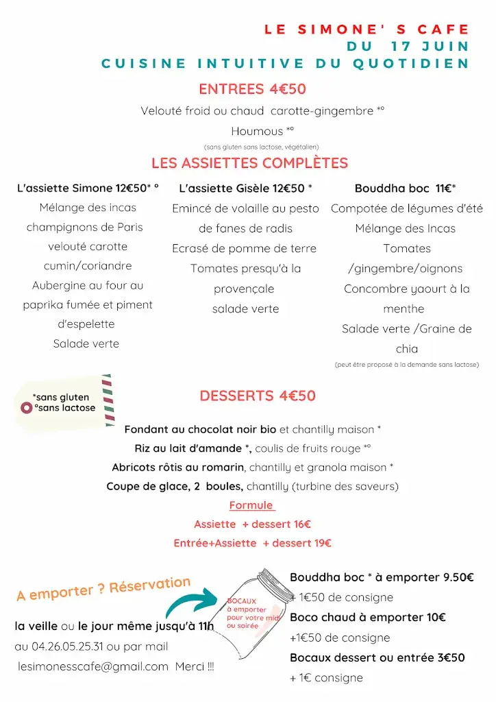 Menu_Le Simone'S Café_Vienne_image_3