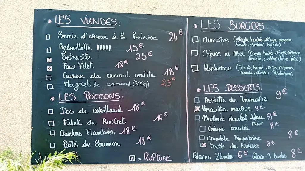 Menu_Restaurant Le Saint Georges_Vivonne_image_1