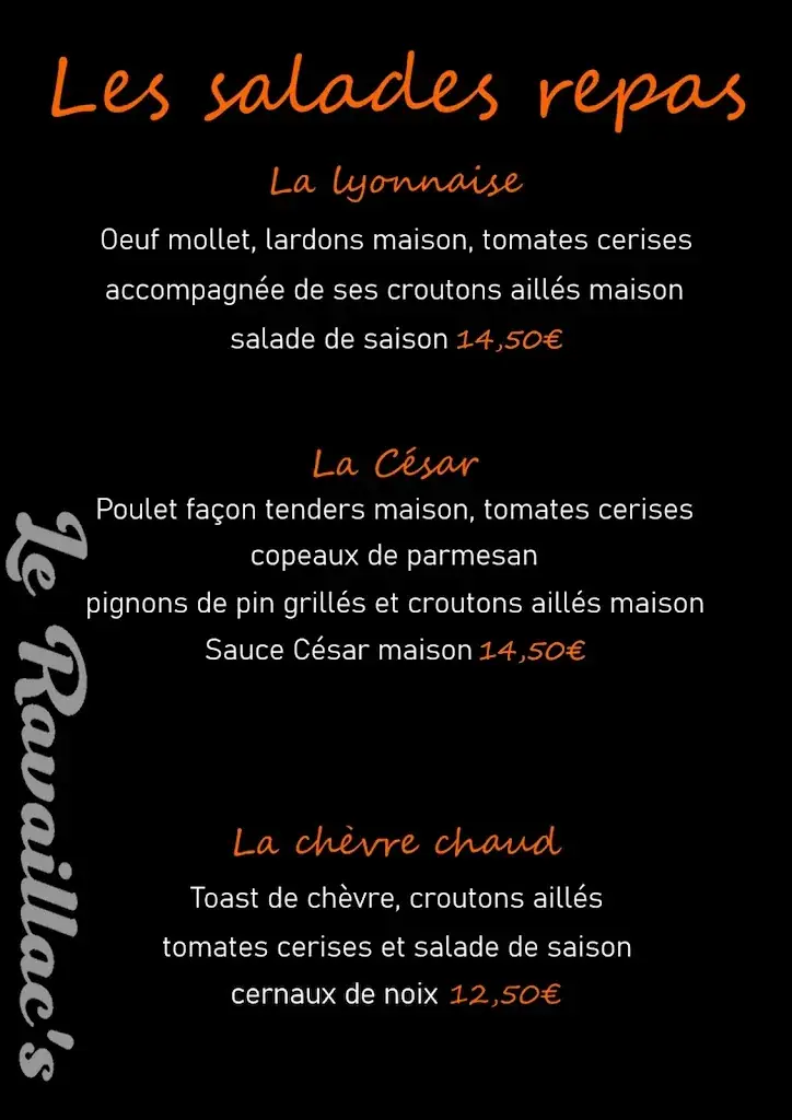 Menu_Le Ravaillac's | Plats cuisinés | Brasserie & Burgers | sur place, emporté & livraison_Vivonne_image_3