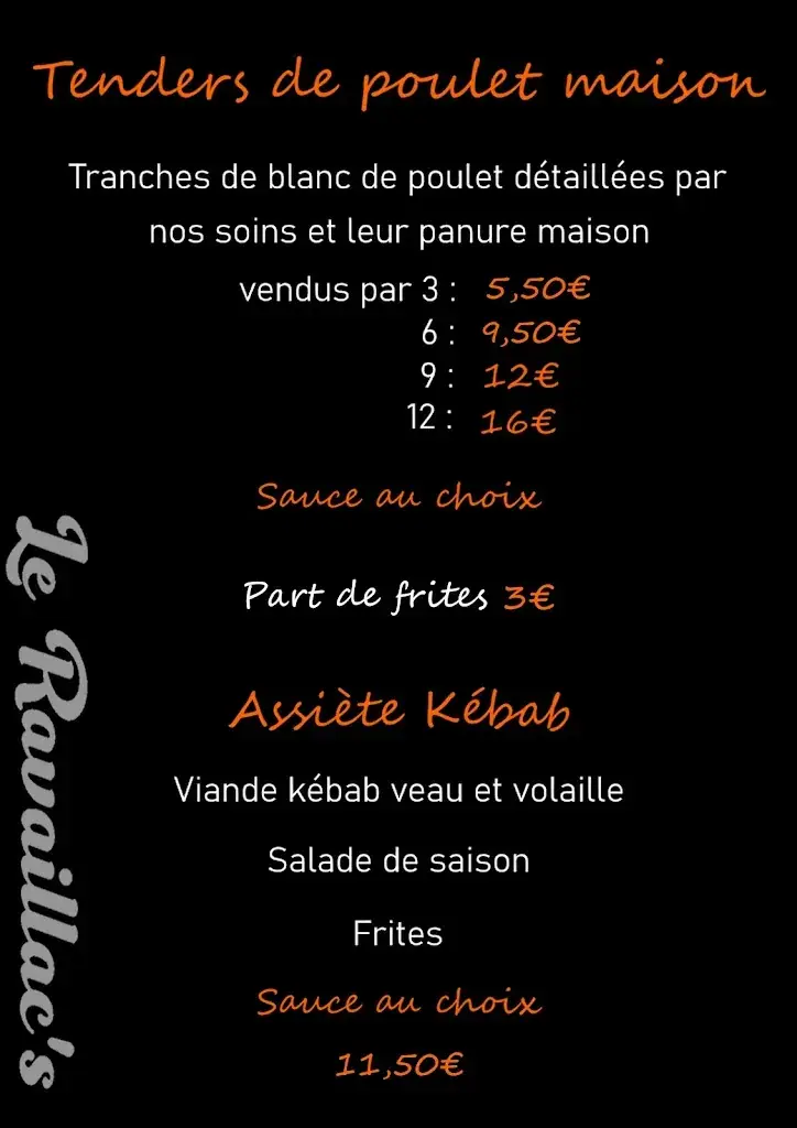 Menu_Le Ravaillac's | Plats cuisinés | Brasserie & Burgers | sur place, emporté & livraison_Vivonne_image_4