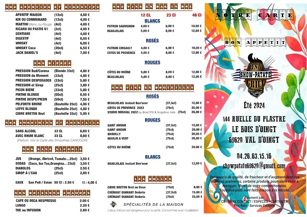 Menu_Show-Patate_d'Oingt_image_1