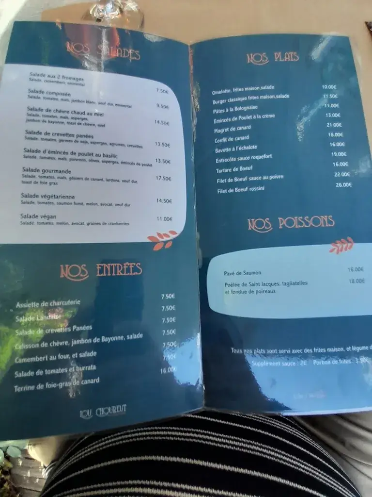 Menu_Lou Choureut bar restaurant_Ychoux_image_3