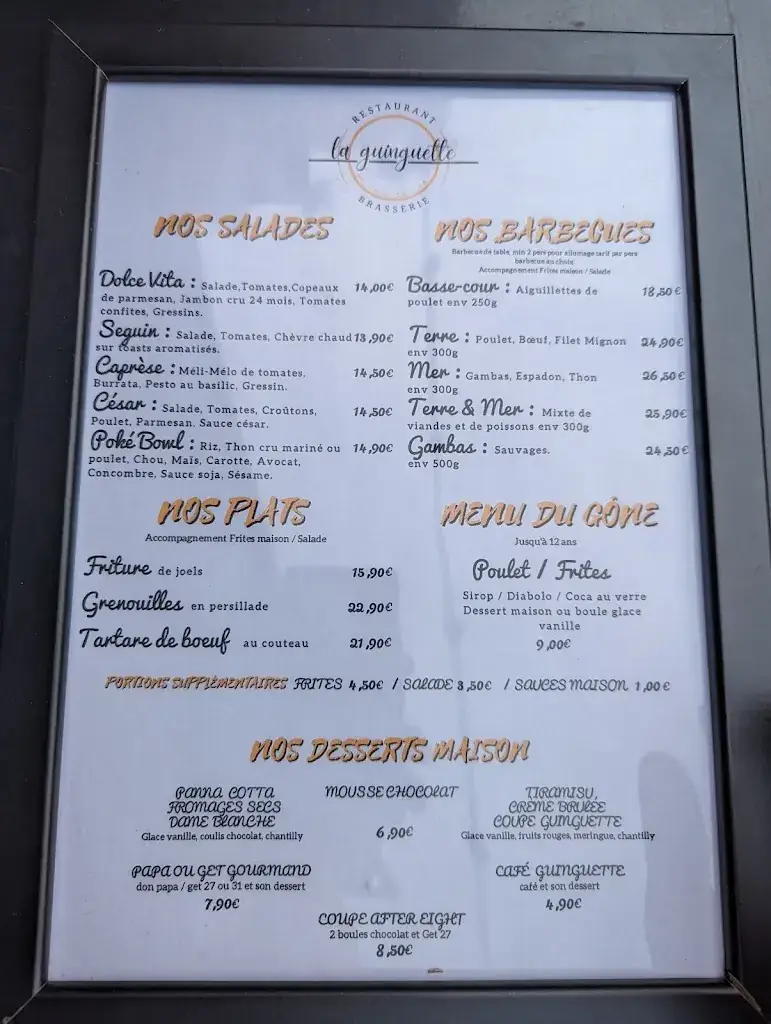 Menu_La Guinguette au bord de l'eau_d'Oingt_immagine_3
