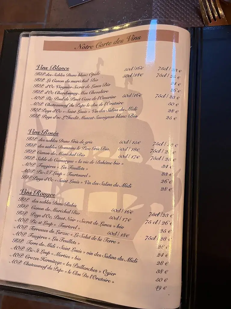 Menü_Restaurant Le Galion_Aigues-Mortes_Bild_1