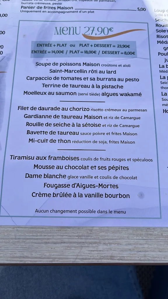 Menu_Restaurant Le Café Du Commerce_Aigues-Mortes_image_2