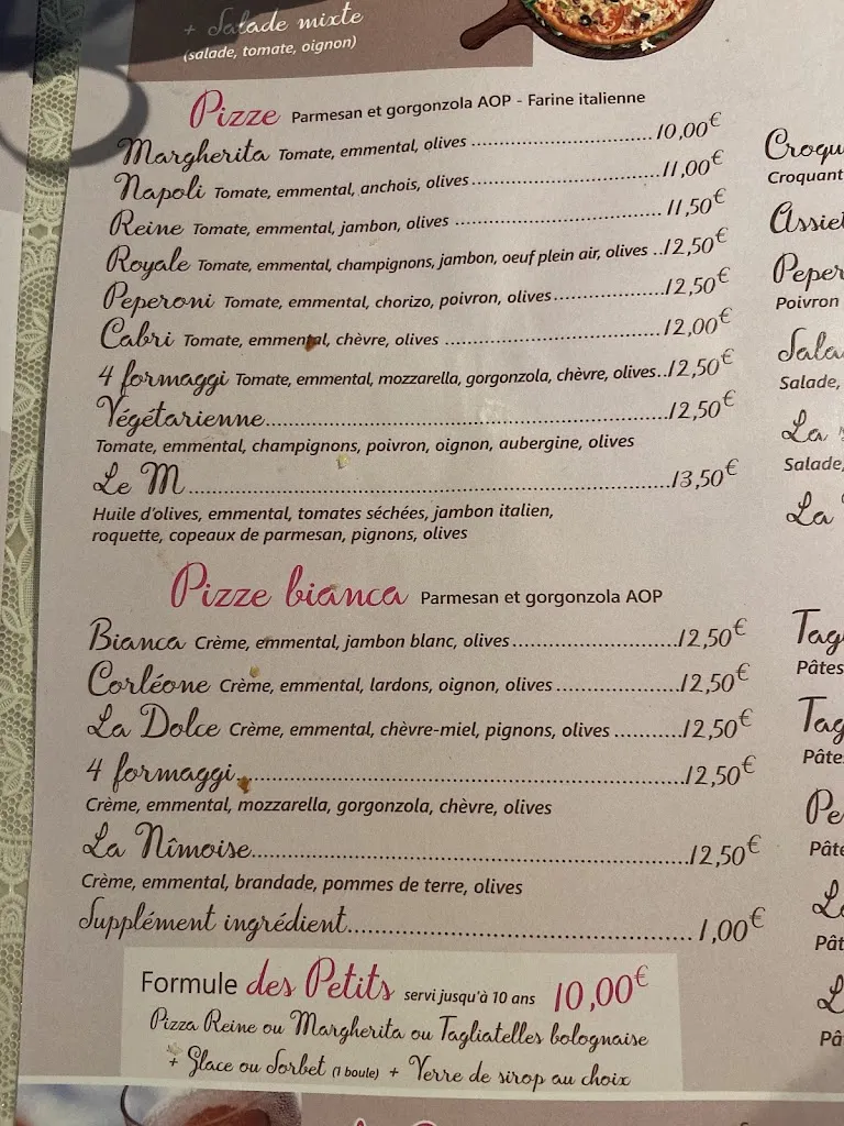 Menu_Le petit M - restaurant pizzeria_Aigues-Mortes_image_2
