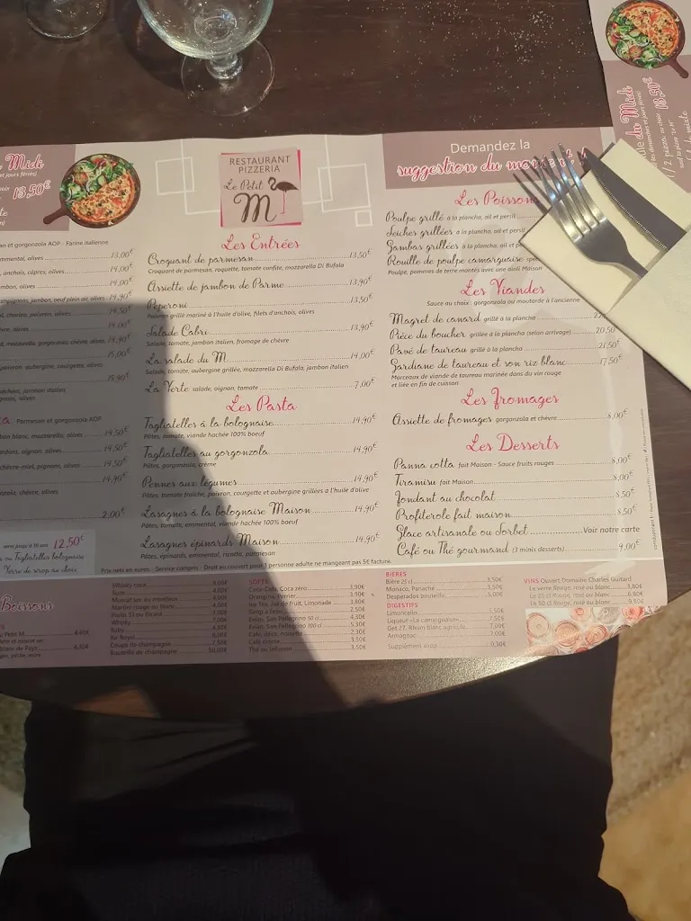 Menu_Le petit M - restaurant pizzeria_Aigues-Mortes_image_3