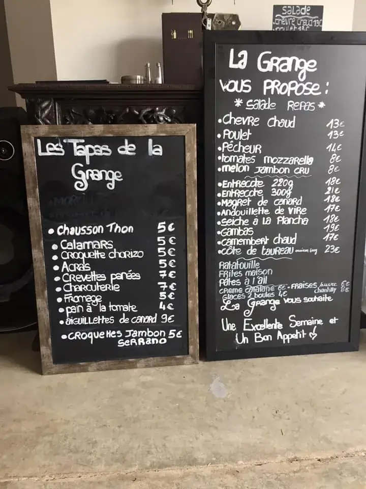 Menu_La Grange d'Aigues-Vives_Aigues-Vives_image_2