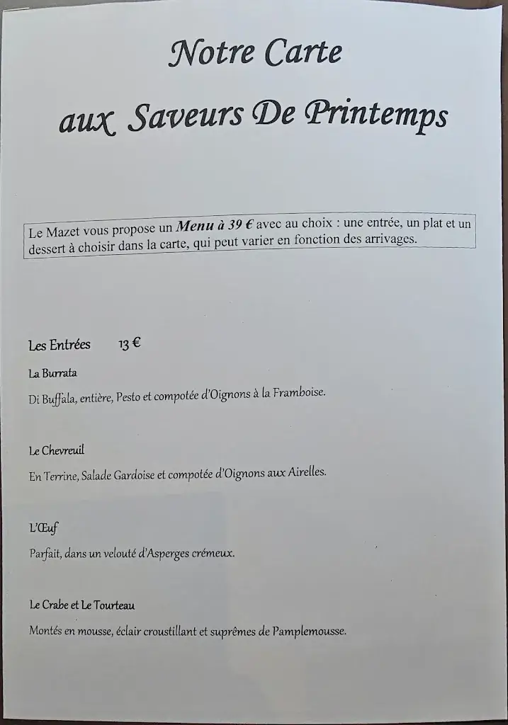 Menu_Le Mazet sous les platanes_Aimargues_image_3