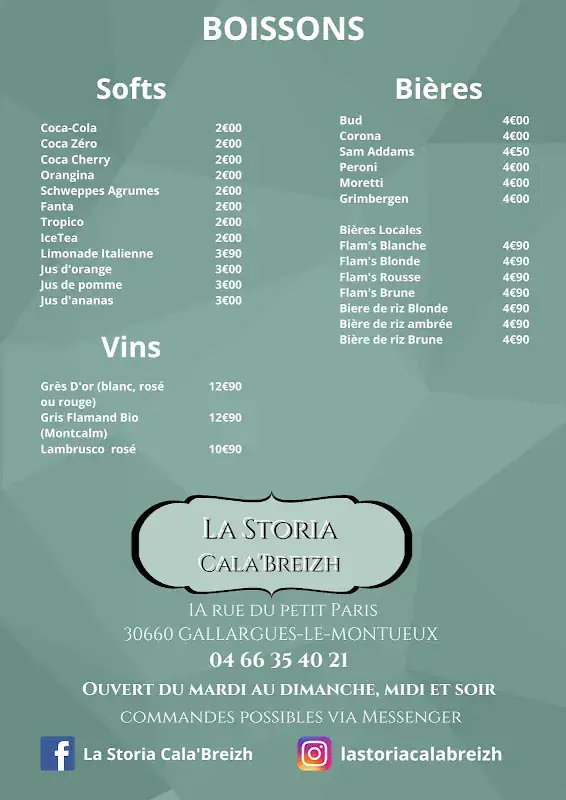 Menu_La Storia Cala'Breizh _Gallargues-le-Montueux_image_2