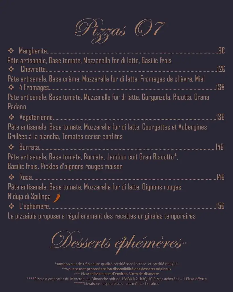 Menu_Pizzeria O7_Aimargues_image_1