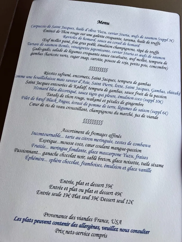 Menu_Les Vagues_Agde_imagen_4