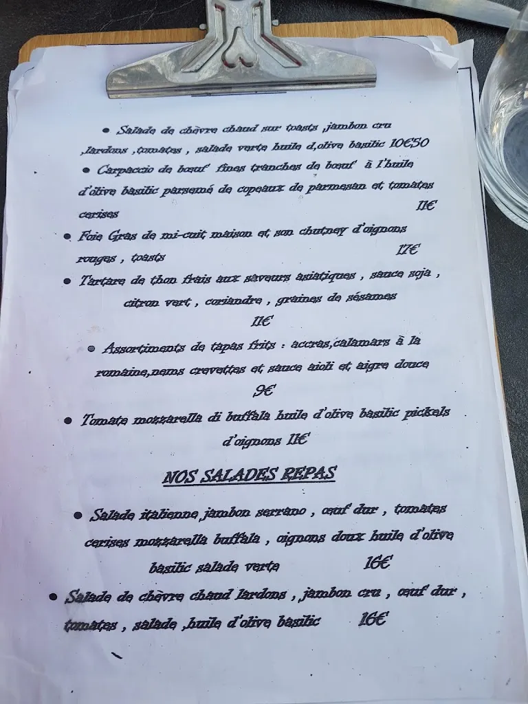 Menu_Le Loft cap D’agde_Agde_image_4