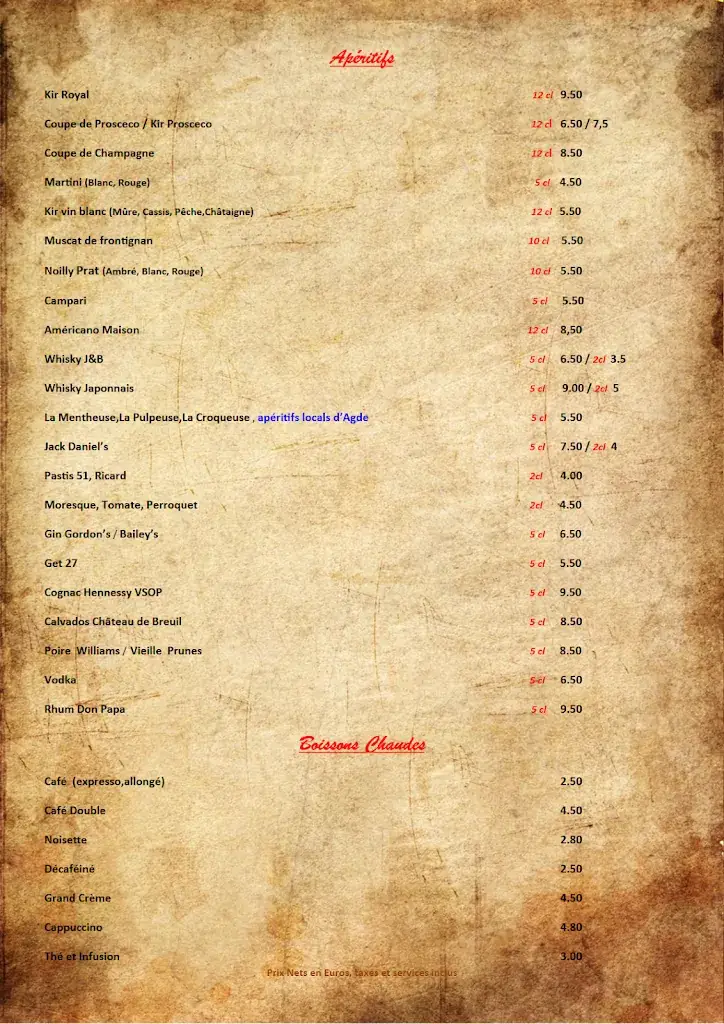 Menu_La Poissonnerie du Cap_d'Agde_image_4