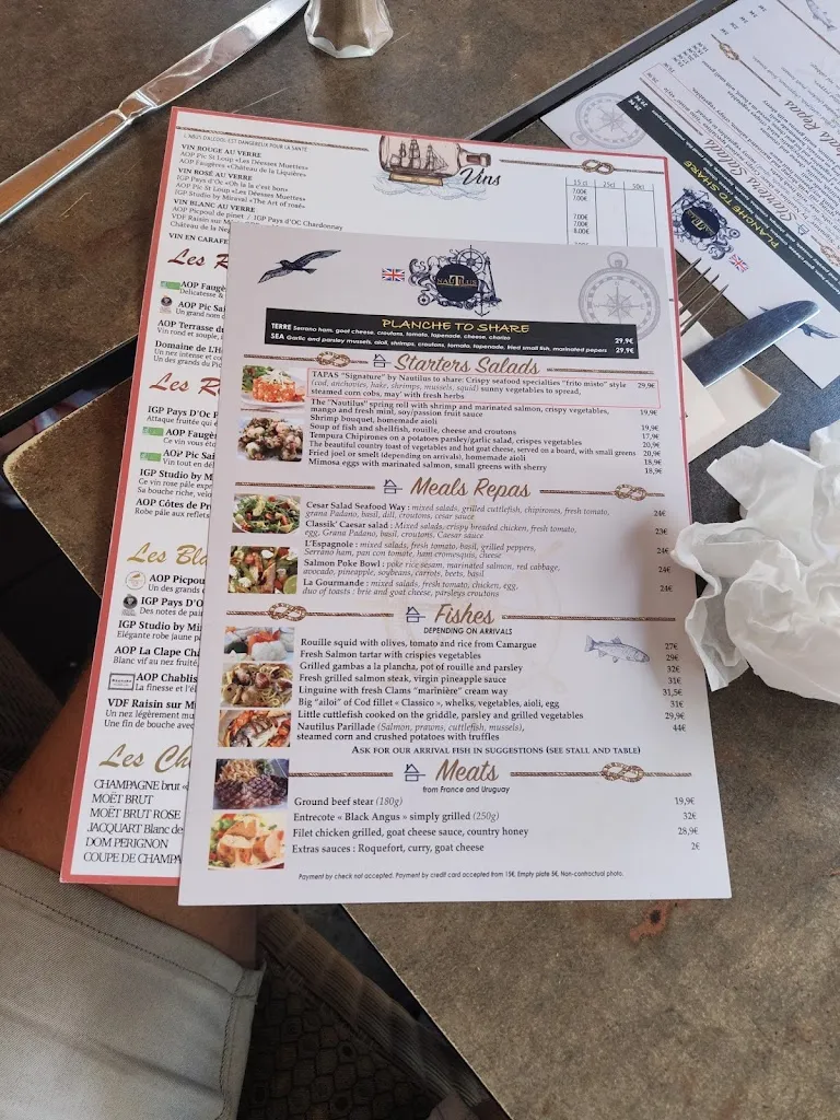 Menü_Le Nautilus_d'Agde_Bild_2