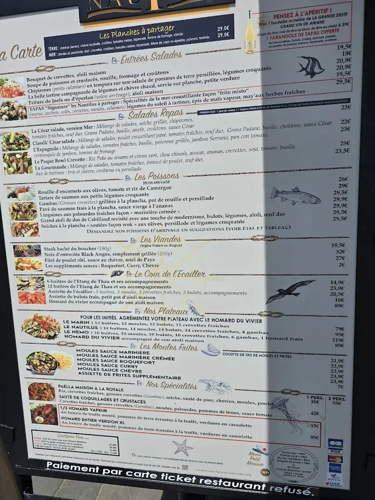 Menü_Le Nautilus_d'Agde_Bild_3