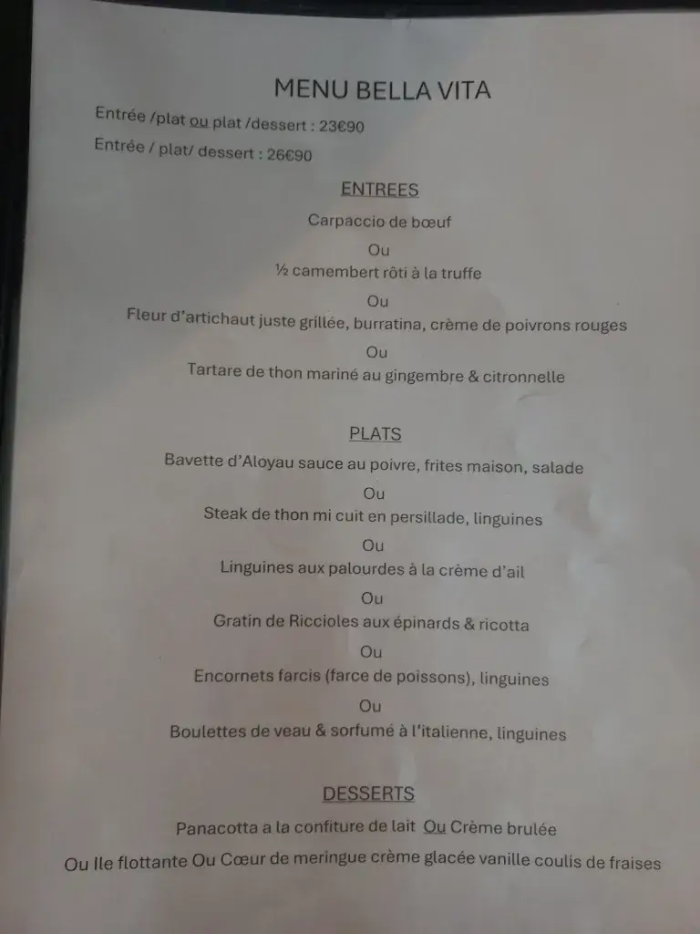 Menu_Restaurant Bella Vita_Agde_image_2