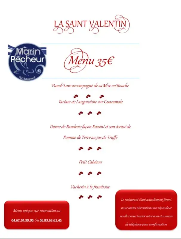 Menu_Le Marin Pêcheur_Agde_image_3