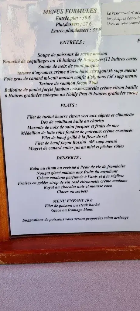 Menu_Restaurant la Madragde_Agde_image_3
