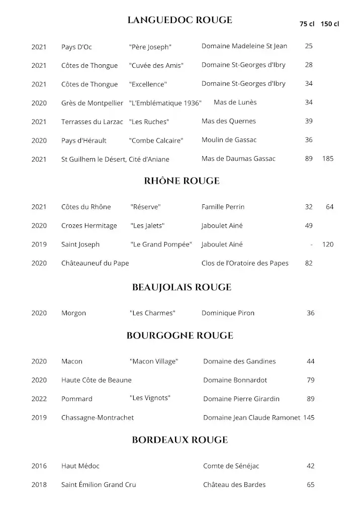 Menu_Amore Cap d'Agde_Agde_image_3