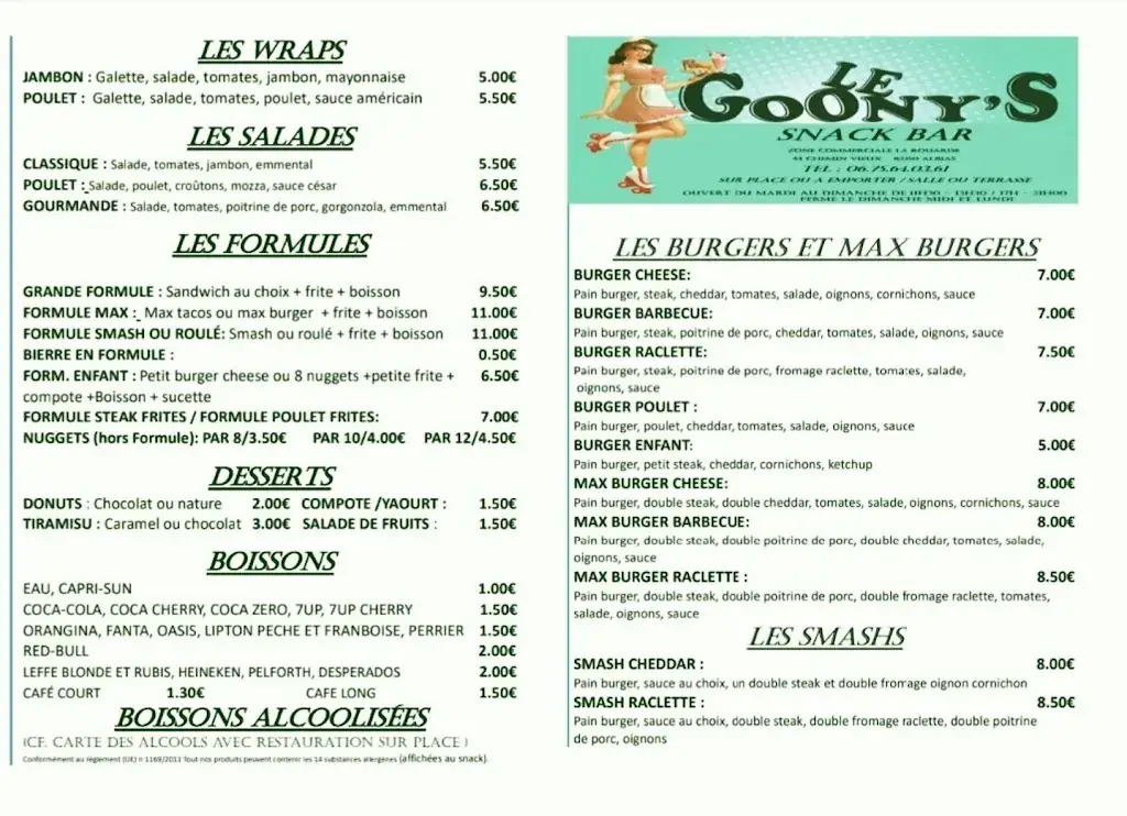 Menu_Le Goony's_Albias_image_1