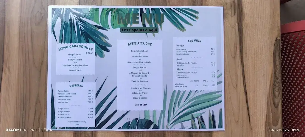 Menu_Les Copains d'Aqui_Elne_image_2