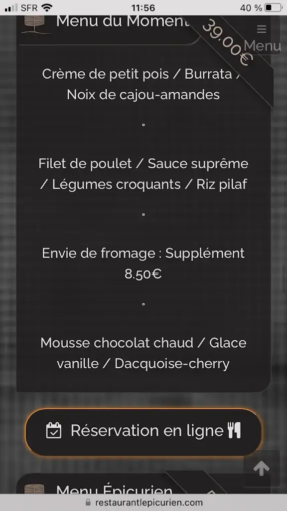 Menu_L' épicurien_Albi_image_1