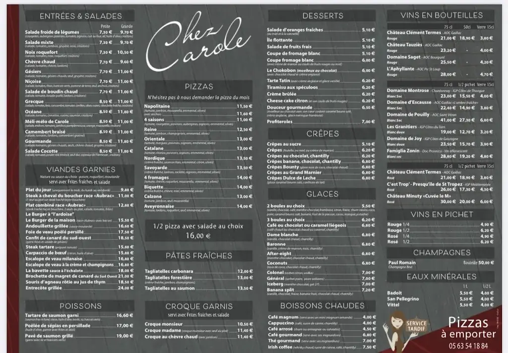 Menu_Chez Carole_Albi_image_1