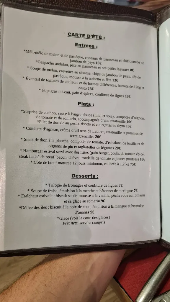 Menu_Restaurant La Fourchette Adroite_Albi_image_3