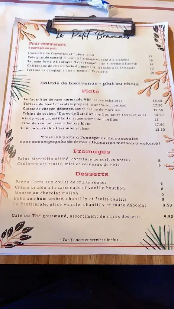 Menu_Le Petit Bramais_Bram_image_4