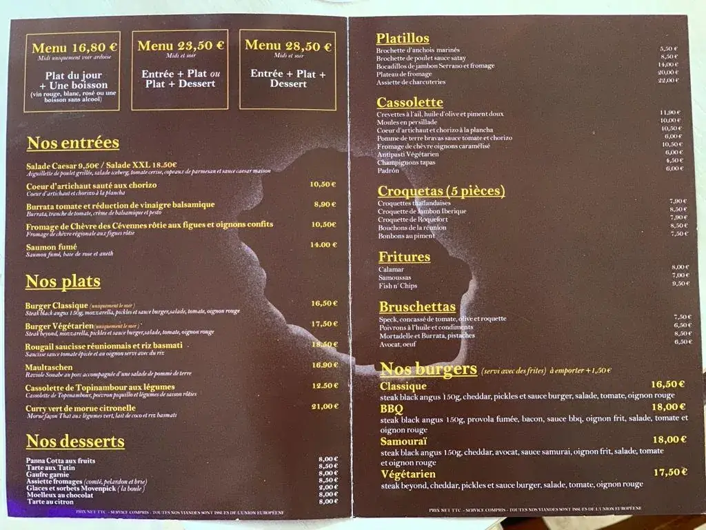 Menu_Cave Bourbon Restaurant Tapas_Anduze_image_1