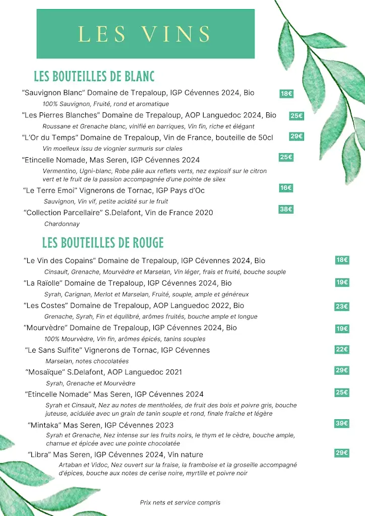 Menu_Andu'zen La Guinguette_Anduze_image_4