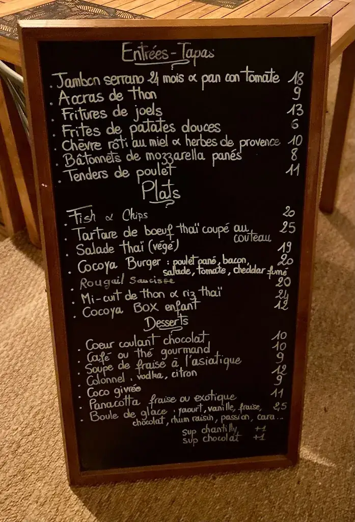 Menu_CocoYa Beach Restaurant - Bar - Cocktails - Tapas - Evènements - Aniane, Montpellier, Hérault_Aniane_image_1