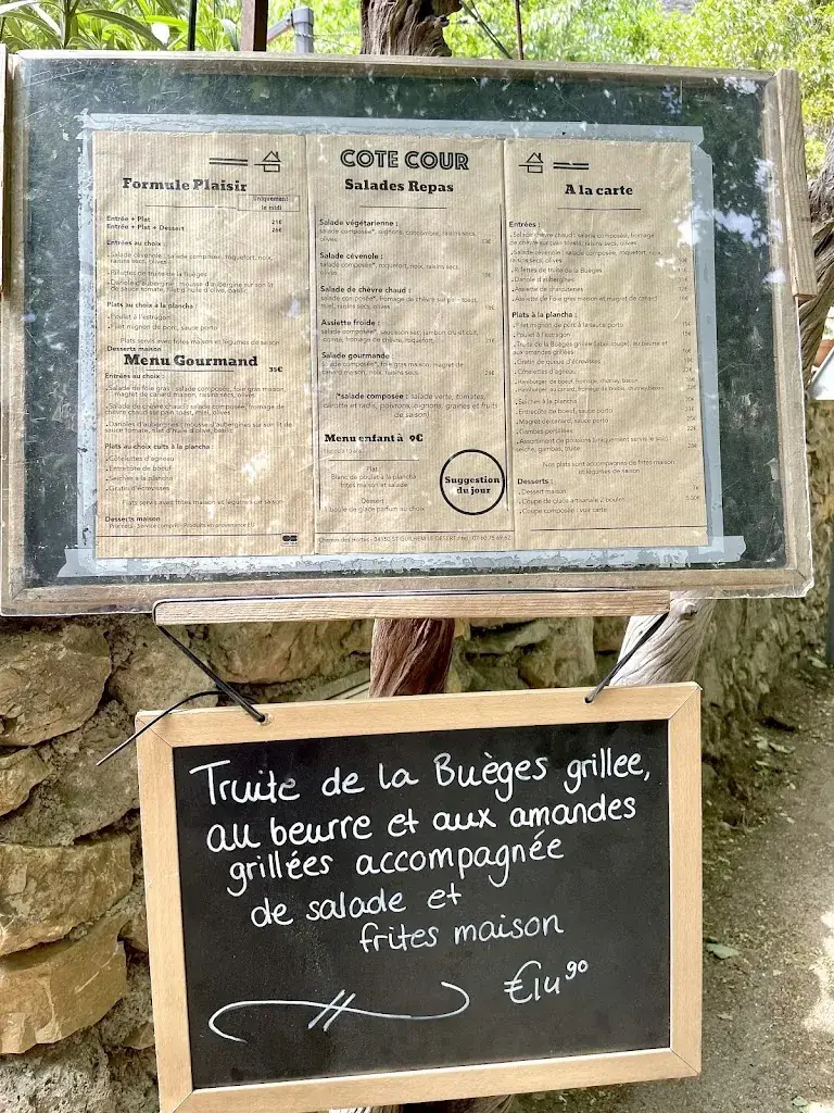 Menu_Restaurant coté terrasse_Saint-Guilhem-le-Désert_image_3