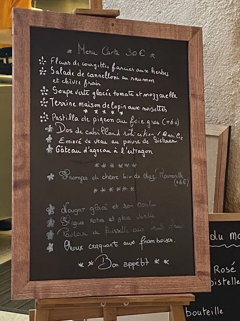 Menu_Restaurant L'Oranger_Boulbon_image_1